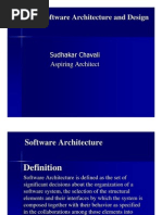 Software Architecture and Design