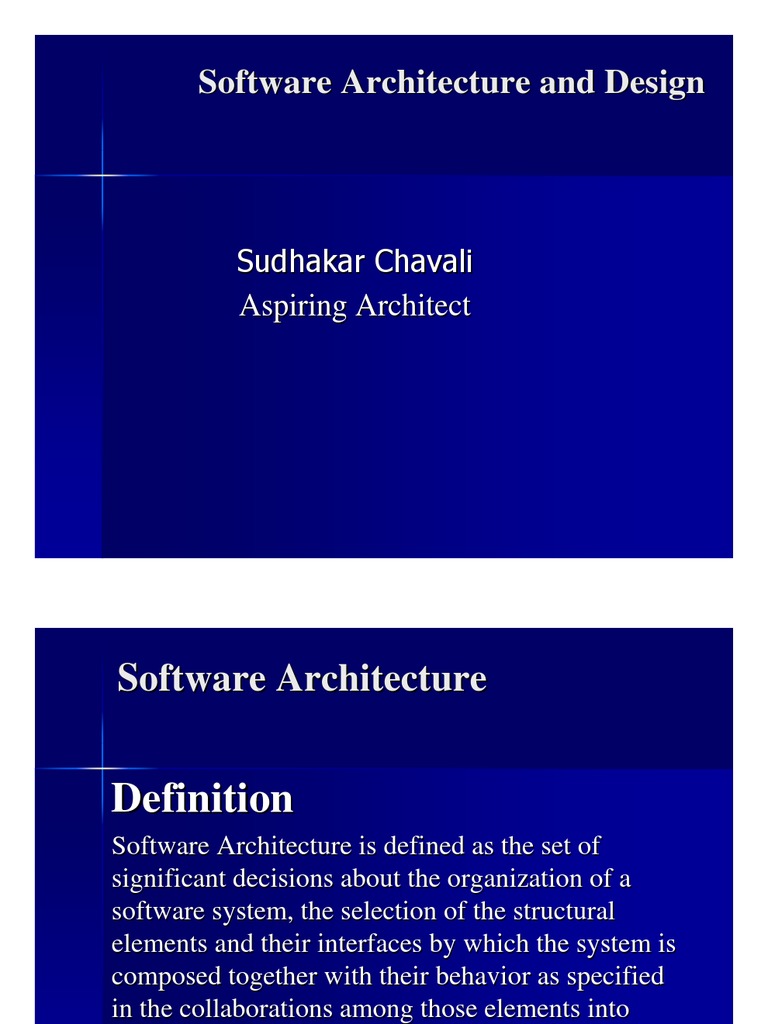 Software Architecture and Design | PDF | Class (Computer Programming ...