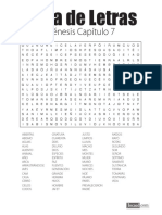 Sopa de letras de Génesis 7