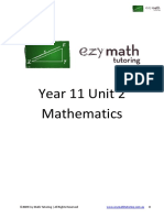 Ezy Math Tutoring - Year 11 PDF