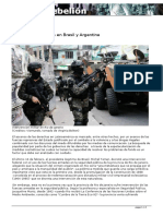 La Política Militarista en Brasil y Argentina