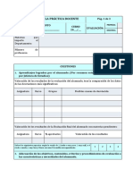 Tablas de Evaluación