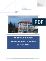 Poročilo o Delu Upravne Enote Krško V Letu 2017