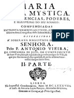 Antonio Vieira. Maria Rosa Mystica, 1686 (Sermão XXVII)
