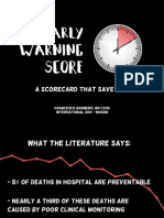 Early Warning Score, A Scorecard That Save Lives