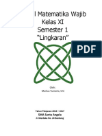 Modul Matematika Lingkaran Xi Wajib