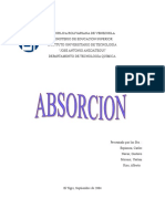 Trabajo de Absorción