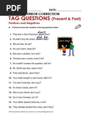 question tags pdf