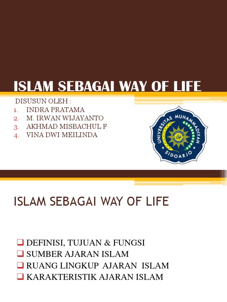 Islam Sebagai Way Of Life Ppt