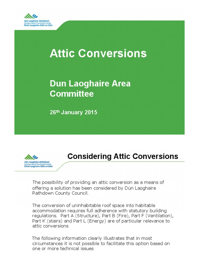CLLR Lewis Attic Conversions PDF Stairs Roof
