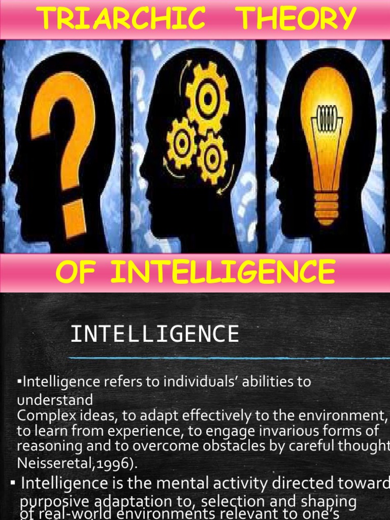 Sternberg's Triarchic Theory Explained | PDF | Behavior Modification ...