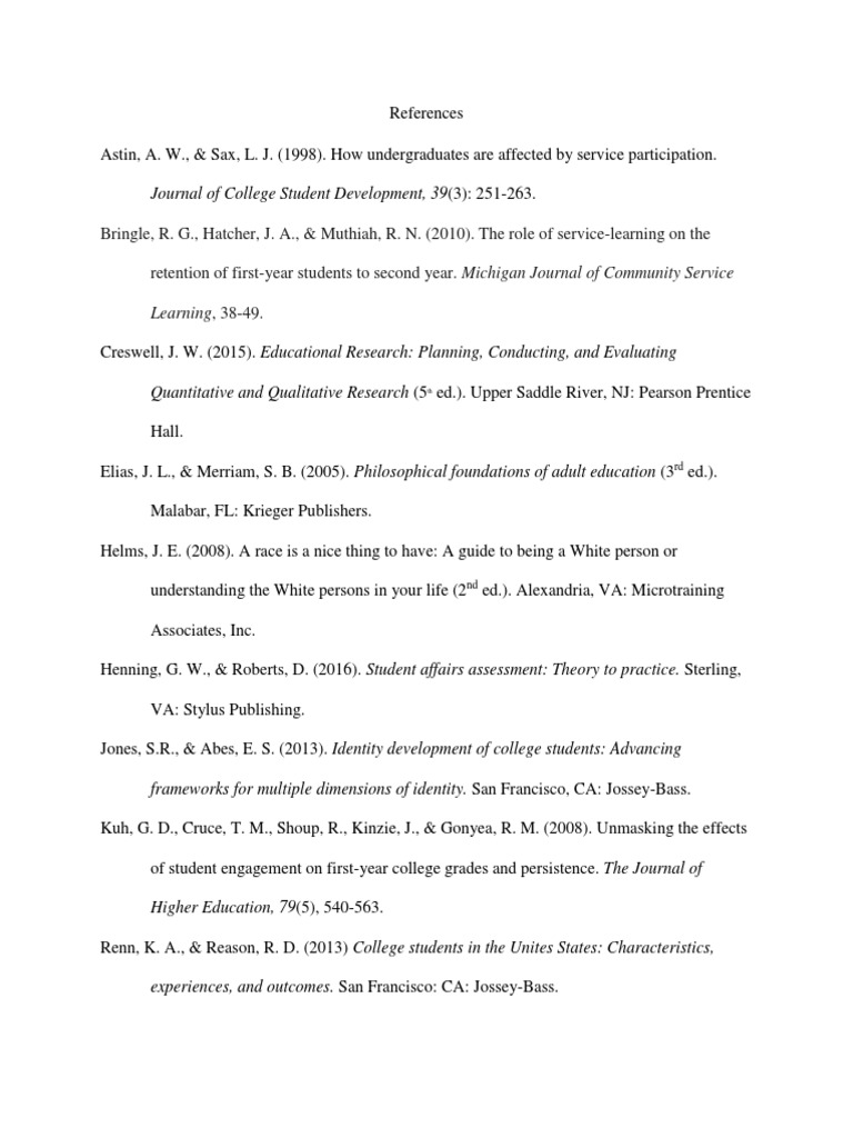 Key References on Student Engagement | PDF