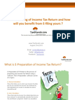 Why E-File Your Income Tax Rrturn in India