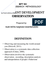 F5.3. Instrument Development-Observation