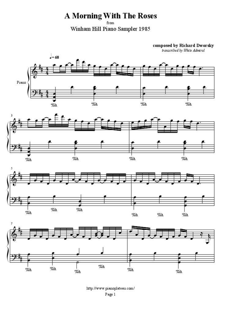 A Morning With The Roses Richard Dworsky PDF