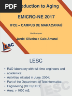 Introduction To Aging EMICRO-NE 2017: Ifce - Campus de Maracanaú