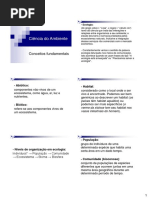 Ciencia Do Ambiente - Aula 1 - Conceitos Fundamentais