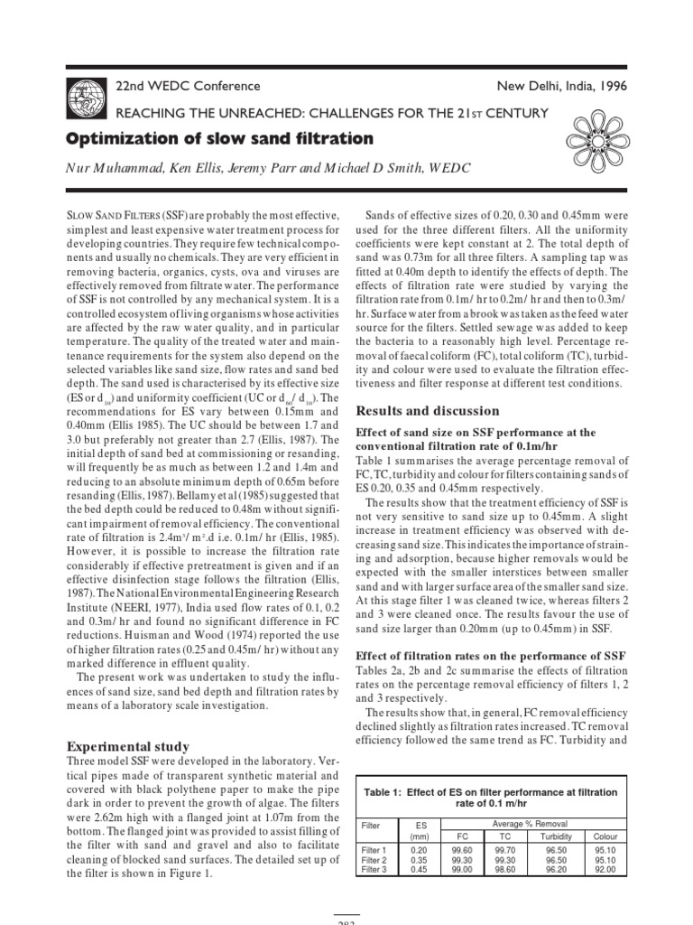 Sand Filter Diagram | PDF | Filtration | Water Purification