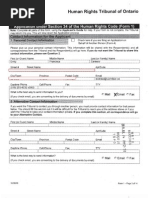 Download 20100714 HRTO Complaint Carasco v University of Windsor Et Al Form 1 by Omar Ha-Redeye SN37267413 doc pdf