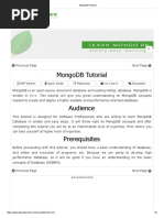 MongoDB Tutorial PDF