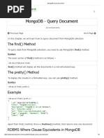 MongoDB Query Document PDF