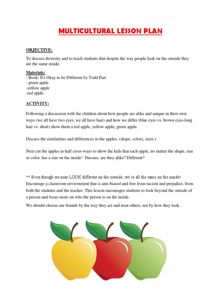 multicultural lesson plan