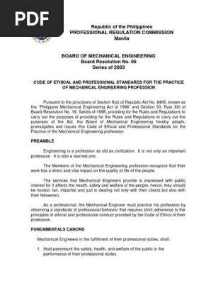 Code Ethics Bme Res N06 Pdf Profession Engineer