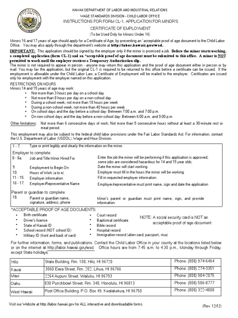 CL 1 Rev12 12 PDF Official Documents Identity Document