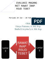 Hasil Evaluasi Magang Ranap