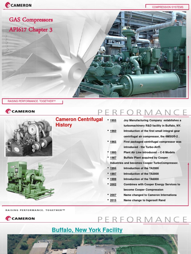 Api 617 Cameron | PDF | Transmission (Mechanics) | Natural Gas