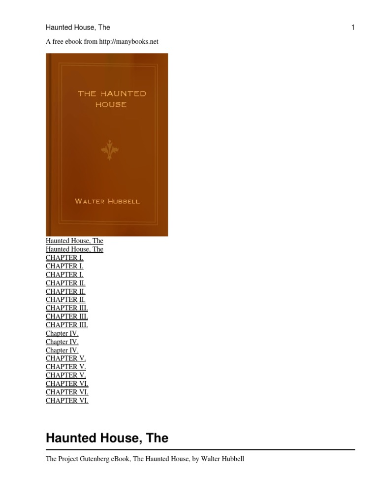 The Haunted House: A True Ghost Story | PDF | Project Gutenberg