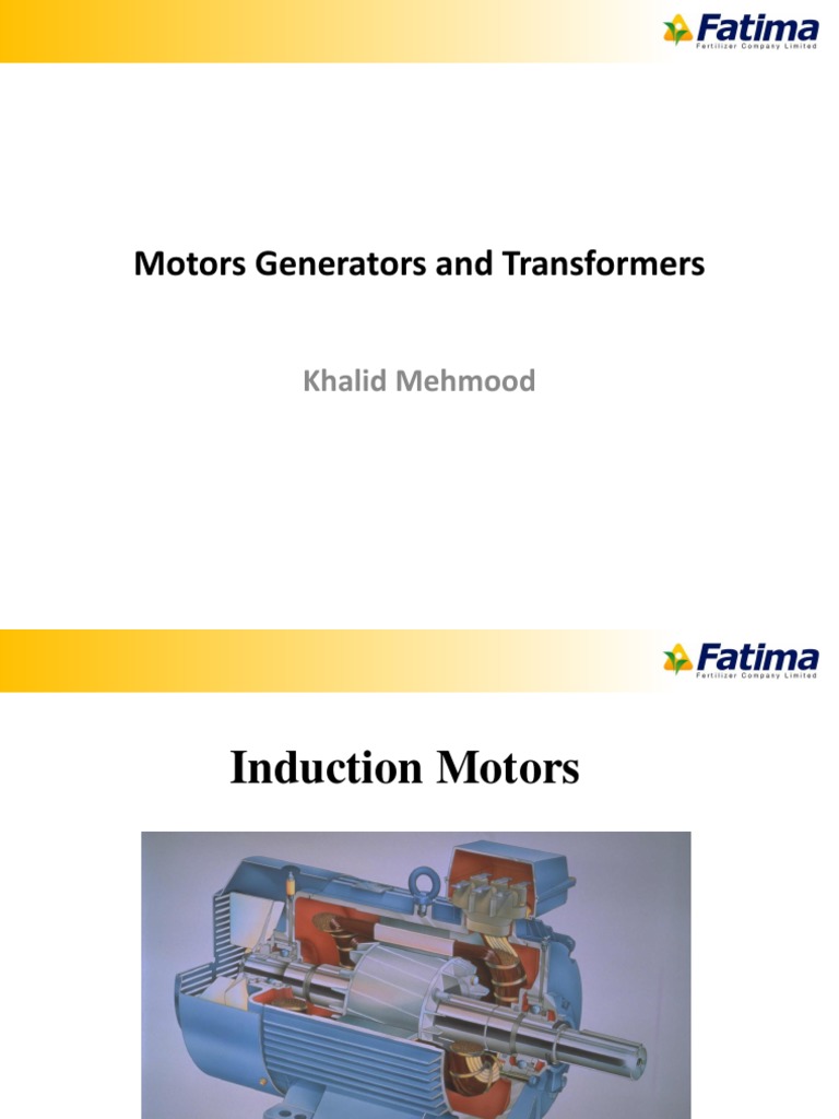 Basics and Working of AC Motors & Basics of Power Generator | PDF ...