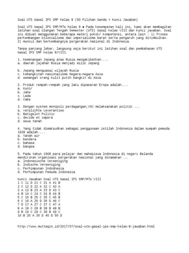 Soal Kewarganegaraan Materi Kebangkitan Nasional