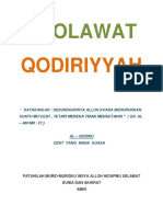 SHOLAWAT QODIRIYYAH