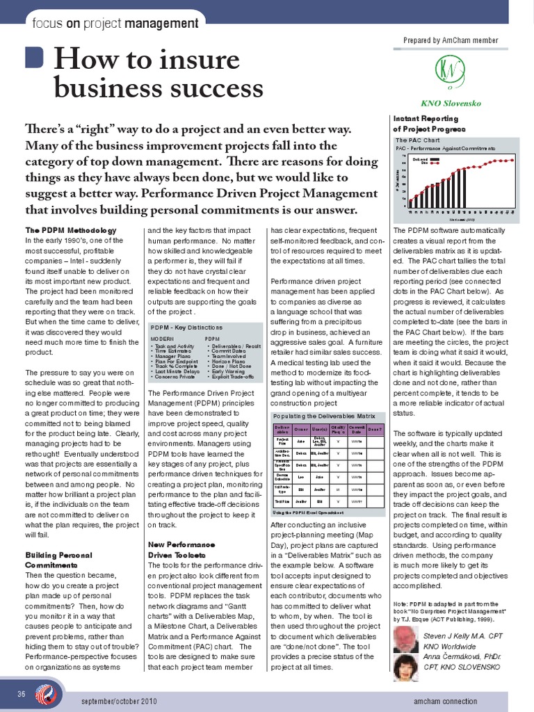 PDPM: Enhancing Project Success | PDF | Project Management | Business