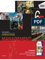 Operations Management - Course Case Map