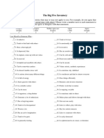 Big Five Personality Inventory PDF