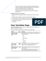 User Variables Page