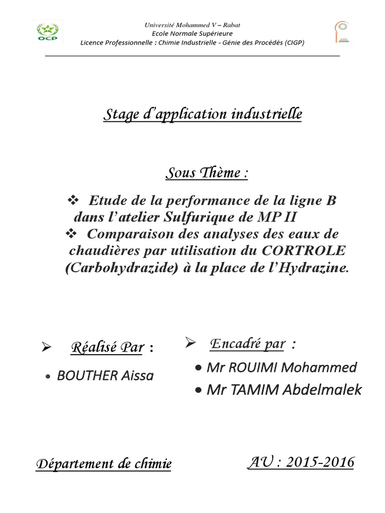 Raap | PDF | Acide sulfurique | Dioxyde de soufre