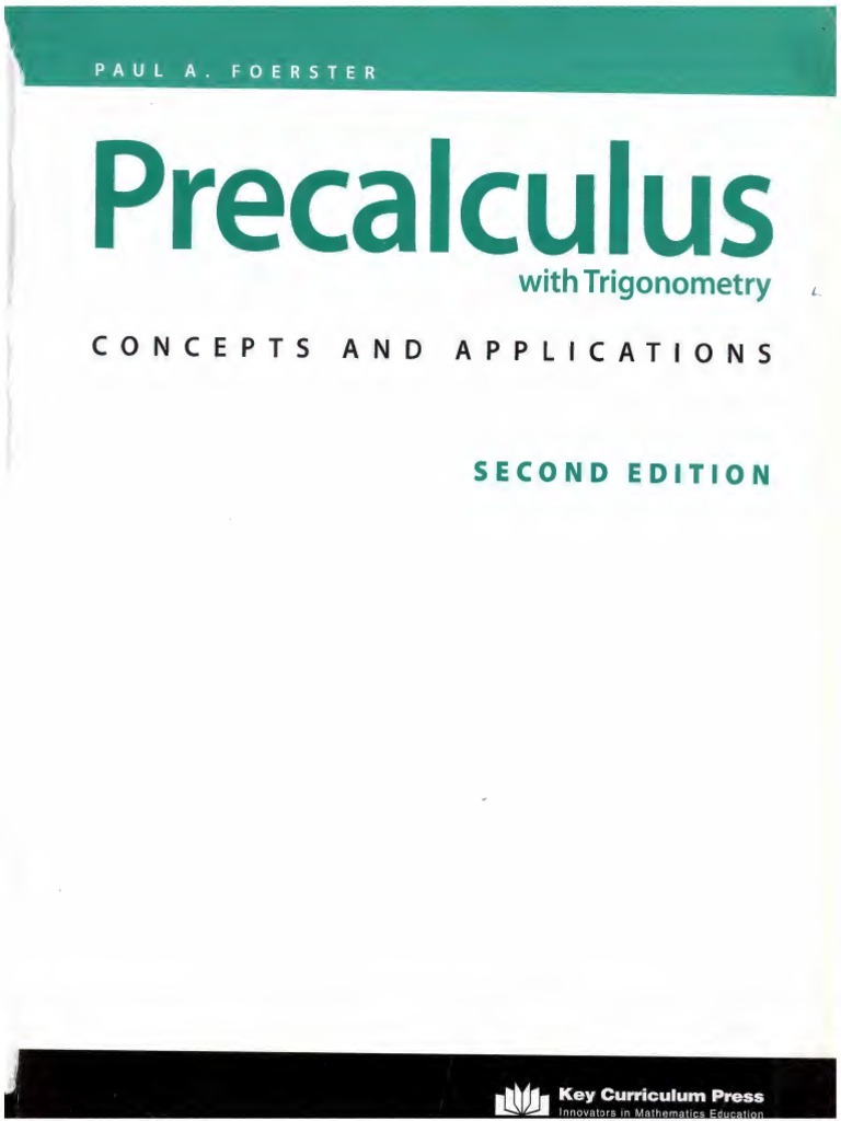 Precalculus With Trigonometry | PDF | Trigonometric