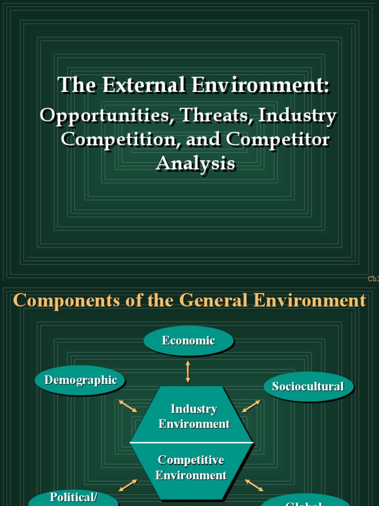 External Environment & Competitive Analysis | PDF | Competition | Swot ...