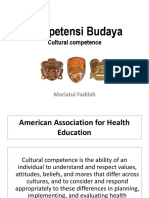 Kompetensi Budaya - Cultural Competence