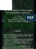 The Dota Paradox: A Critical Insight Into Playful Online Innovation