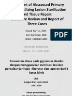 Treatment of Abscessed Primary Molars Utilizing Lesion Sterilization