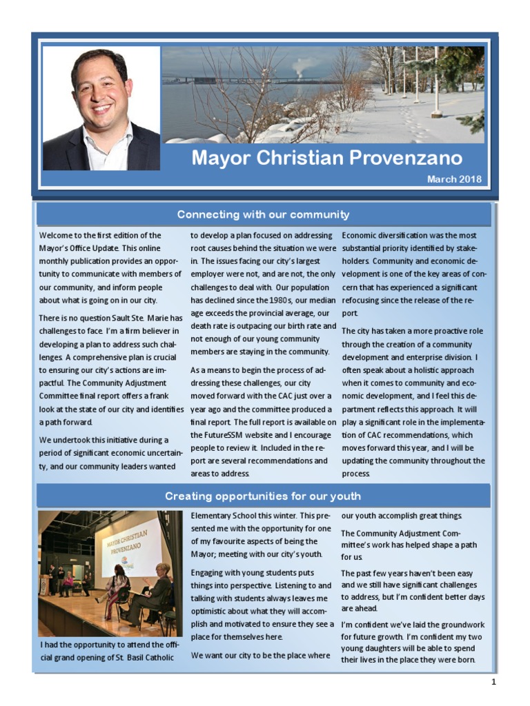Mayor's Message | PDF | Economic Development | Taxes