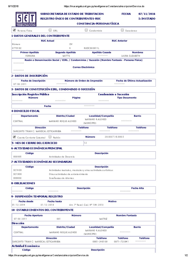 Ruc Modelo | PDF | Gobierno | Business