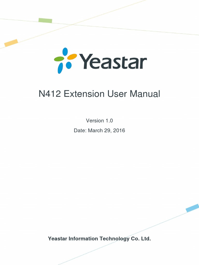 N412 Extension User Manual: Date: March 29, 2016 | PDF | Voicemail ...