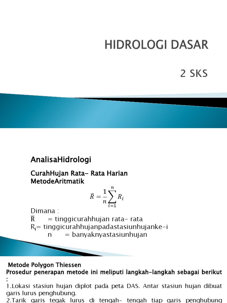 Analisis Curah Hujan dan Metode Statistik | PDF