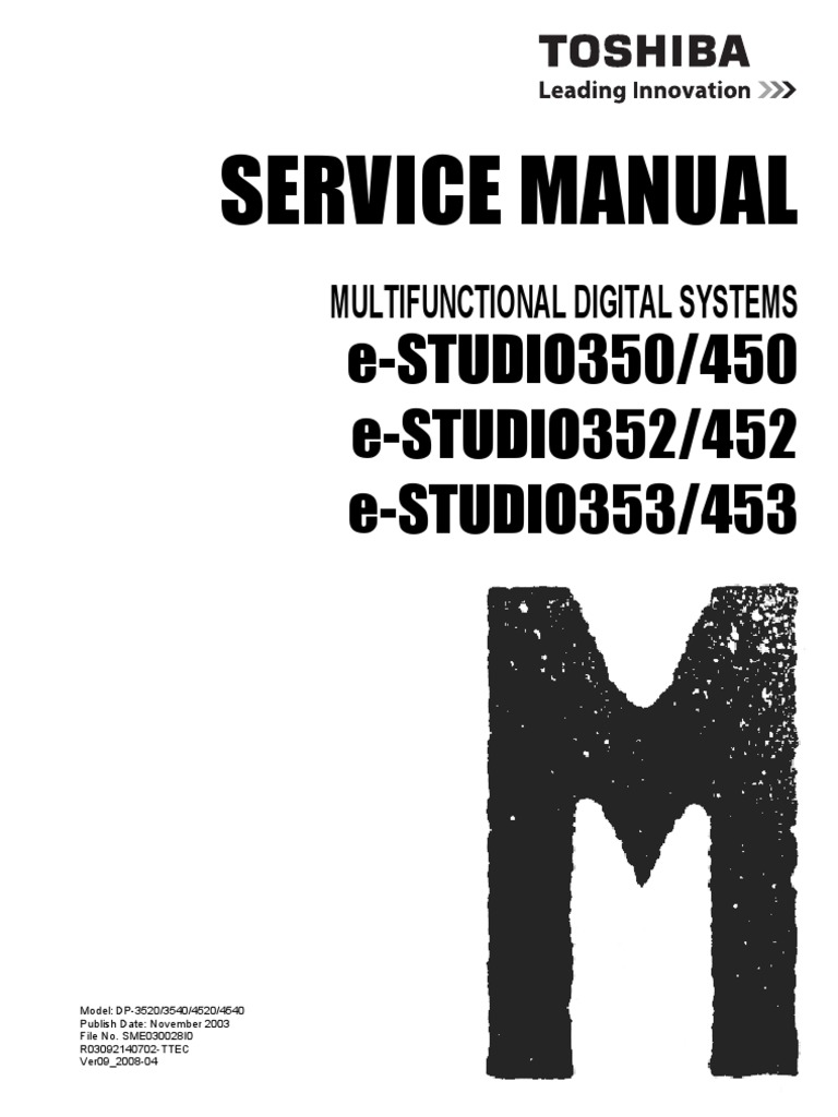 ... Array - service manual toshiba e studio 452 microsoft windows power  supply rh scribd ...