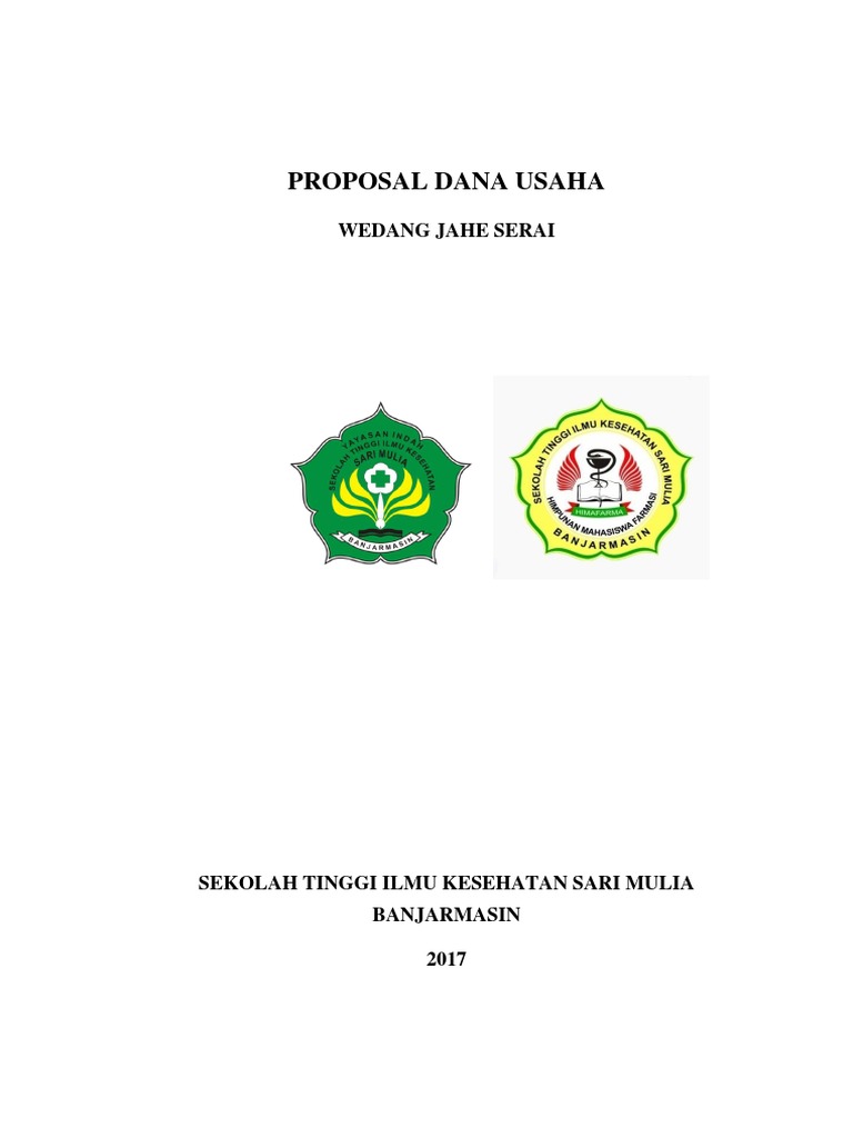 Proposal Dana Usaha Wedang Jahe